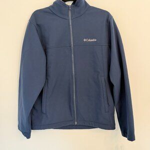 🧥 Columbia Navy Full-Zip Jacket – Men's Medium